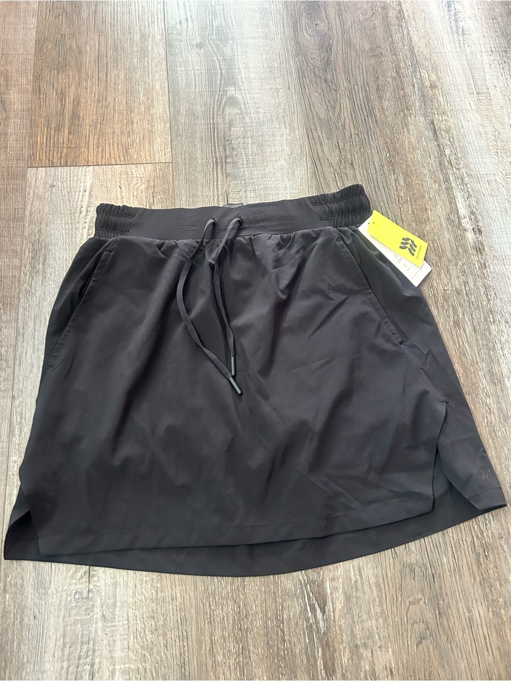 All in Motion Black Athletic Skort with Drawstring Waist